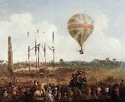 IBBETSON, Julius Caesar George Biggins' Ascent in Lunardi' Balloon sf oil painting on canvas